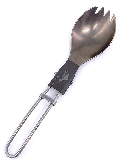 Ложка Toaks Titanium Folding Spork - Фото 2 большая