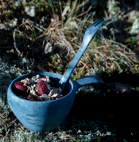 Ложка-вилка Kupilka 225 Blueberry - Фото 4 большая