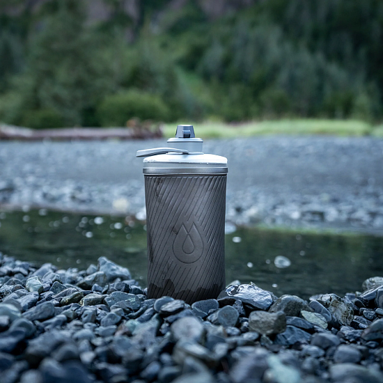 Бутылка HydraPak Flux 1,5L Серый - Фото 3 большая