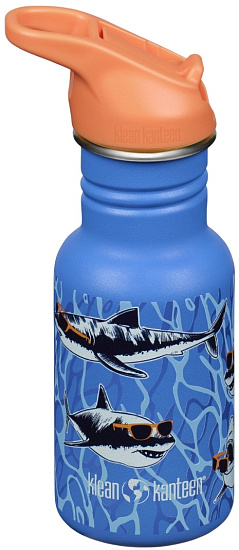 Бутылка детская Klean Kanteen Classic Narrow Flip Sport 0,355 Sharks in Shades - Фото 1 большая