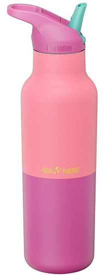 Термобутылка Klean Kanteen Rise Vac Classic Flip Sport 0,473 Pink Lemonade Kaleidoscope - Фото 2 большая