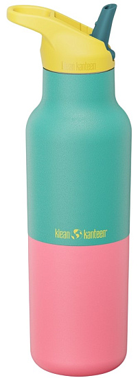 Термобутылка Klean Kanteen Rise Vac Classic Flip Sport 0,473 Turquoise Kaleidoscope - Фото 2 большая