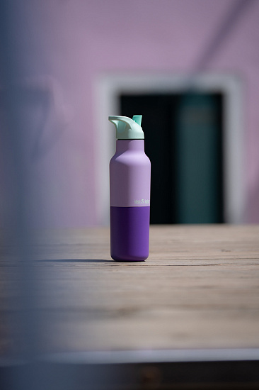 Термобутылка Klean Kanteen Rise Vac Classic Flip Sport 0,473 Orchid Kaleidoscope - Фото 7 большая