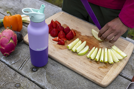 Термобутылка Klean Kanteen Rise Vac Classic Flip Sport 0,473 Orchid Kaleidoscope - Фото 9 большая