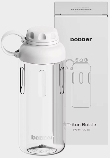 Бутылка Bobber Tritan 0,89 Sand Grey - Фото 4 большая