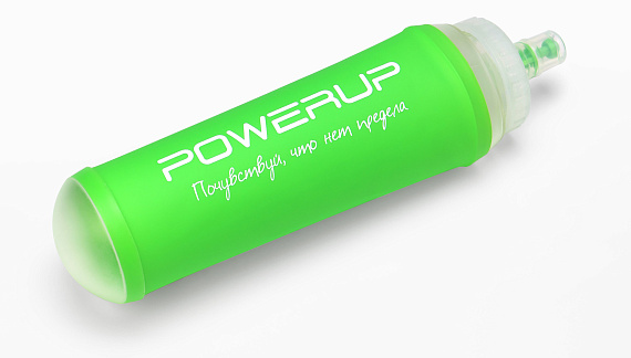 Бутылка Powerup с пластиковым дном 500мл Зелёный - Фото 5 большая