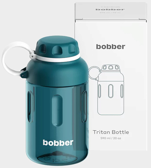 Бутылка Bobber Tritan-590 Deep Teal - Фото 3 большая