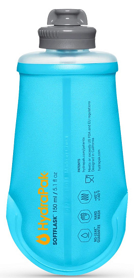 Фляга HydraPak SoftFlask 0,15L Голубой - Фото 4 большая