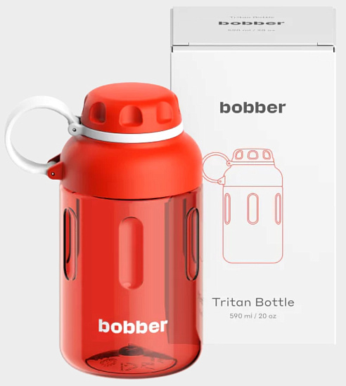 Бутылка Bobber Tritan-590 Cayenne Red - Фото 3 большая