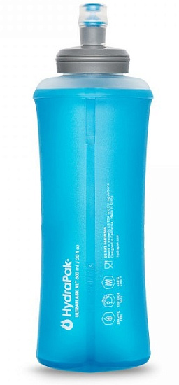 Бутылка HydraPak UltraFlask 600 Malibu Blue - Фото 4 большая