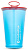 Набор мягких стаканов HydraPak SpeedCup 200мл Malibu Blue/Golden Gate (2шт) - Фото 2 малая