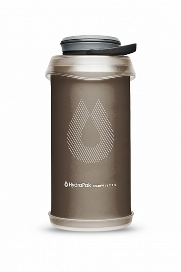 Бутылка HydraPak Stash 1.0 Mammoth Grey - Фото 1 большая