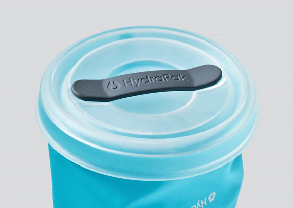 Бутылка HydraPak Stash 1.0 Mammoth Grey - Фото 5 большая