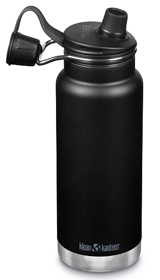 Термобутылка Klean Kanteen TKWide Chug Cap 0,946 Black - Фото 2 большая