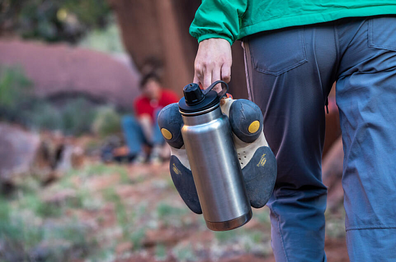 Термобутылка Klean Kanteen TKWide Chug Cap 0,946 Black - Фото 5 большая