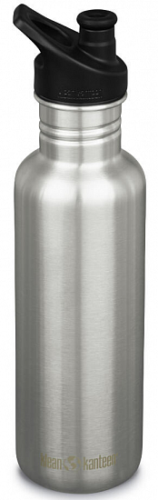 Бутылка Klean Kanteen New Classic Sport 0,8 Brushed Stainless - Фото 1 большая