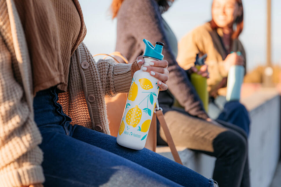Бутылка Klean Kanteen New Classic Sport 0,8 Lemons - Фото 8 большая