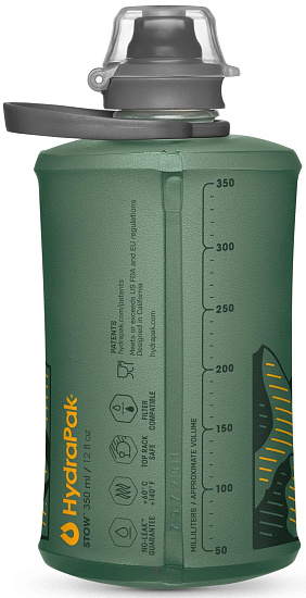 Фляга HydraPak Stow 0,35L Зелёный - Фото 2 большая