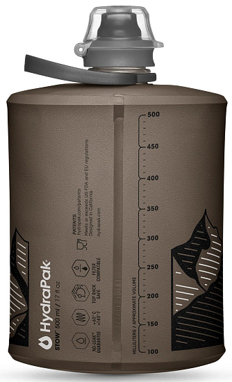 Фляга HydraPak Stow 0,5L Серый - Фото 2 большая