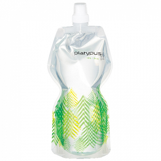 Фляга Platypus Softbottle 1,0 (крышка-дозатор) Trees - Фото 1 большая