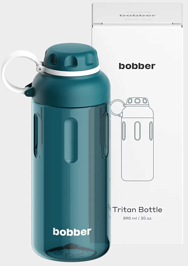 Бутылка Bobber Tritan-890 Deep Teal - Фото 4 большая
