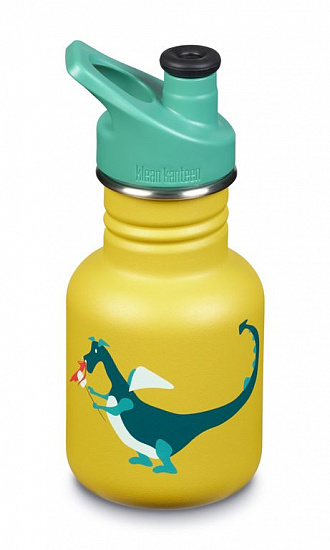 Бутылка детская Klean Kanteen Kid Classic Sport 12oz Dragon Snack - Фото 1 большая