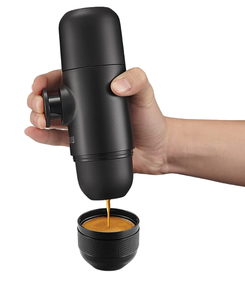 Кофемашина WACACO Minipresso GR Black - Фото 4 большая