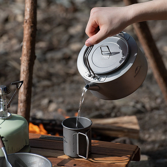 Чайник Naturehike Teapot Titanium - Фото 3 большая