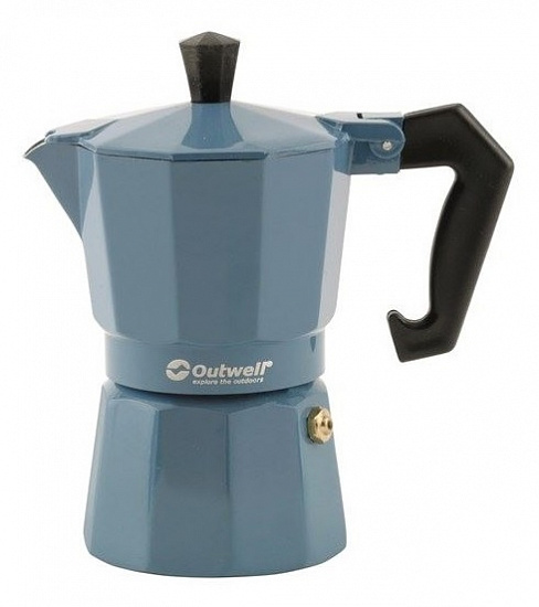 Кофеварка гейзерная Outwell Manley M Expresso Maker Blue Shadow - Фото 1 большая