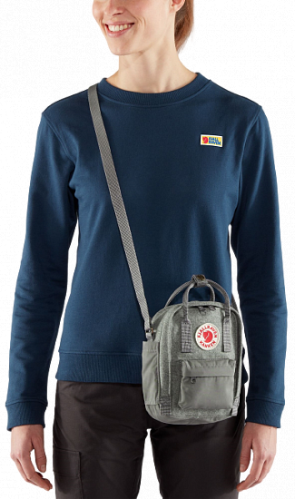 Сумка Fjallraven Kanken Re-Wool Sling Red-Black - Фото 3 большая