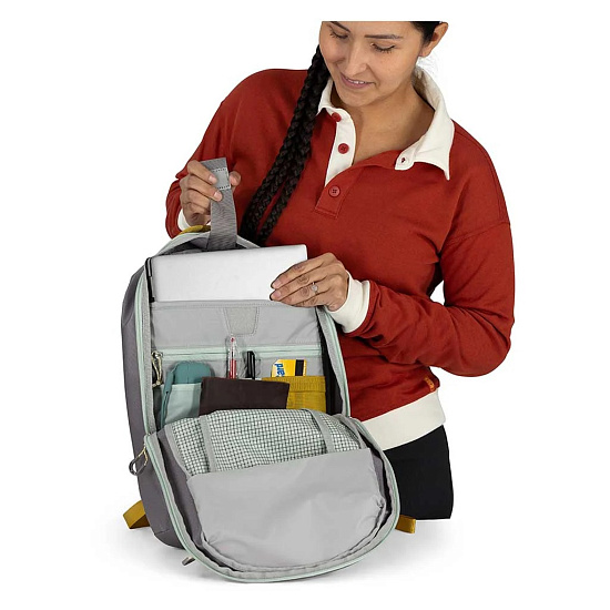 Рюкзак Osprey Transporter Sling Frosty Mint/Soundwave Grey - Фото 8 большая