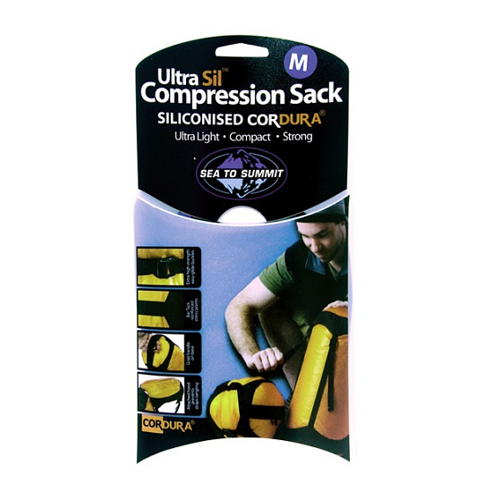 Компрессионный мешок Sea to Summit Ultra-Sil S Yellow - Фото 2 большая