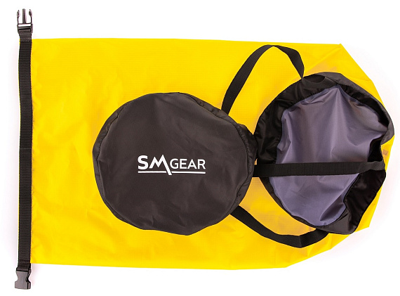 Компрессионный гермомешок SMGear Таффета 15л Жёлтый - Фото 5 большая