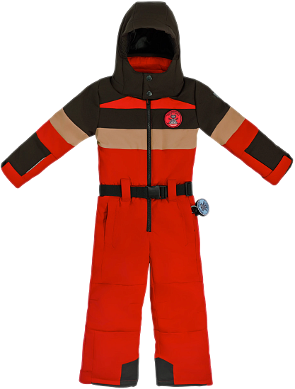 Комбинезон детский PinBina W-BB-O-01-12MM0051 Red/Black/Nut Brown - Фото 1 большая