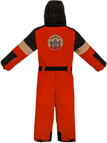 Комбинезон детский PinBina W-BB-O-01-12MM0051 Red/Black/Nut Brown - Фото 2 большая