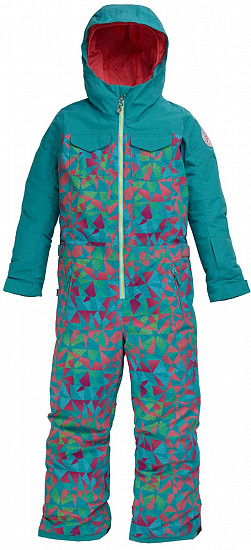 Комбинезон детский Burton Game Piece Green-Blue Morse Geo - Фото 1 большая
