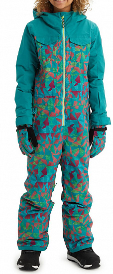 Комбинезон детский Burton Game Piece Green-Blue Morse Geo - Фото 2 большая