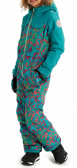 Комбинезон детский Burton Game Piece Green-Blue Morse Geo - Фото 4 большая