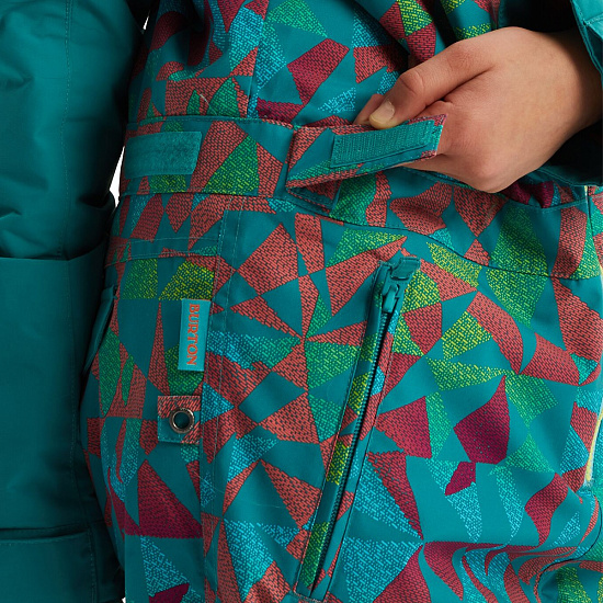 Комбинезон детский Burton Game Piece Green-Blue Morse Geo - Фото 5 большая