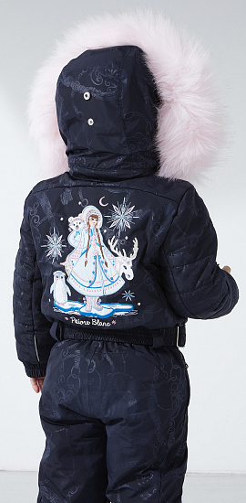 Комбинезон детский Poivre Blanc 1030-BBGL/A Embo Gothic Blue - Фото 4 большая