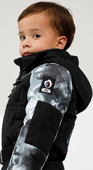 Комбинезон детский Poivre Blanc W22-0930-BBBY/A Cloudy Black - Фото 8 большая