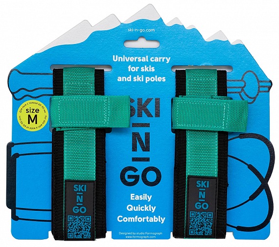 Связки для горных лыж Ski-N-Go Green - Фото 1 большая