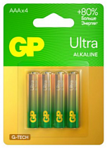 Батарейки GP Ultra Alkaline LR03/AAA (4шт)