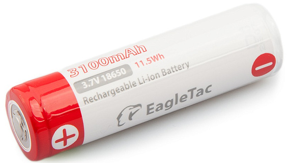 Аккумулятор EagleTac 18650 3100mAh - Фото 1 большая