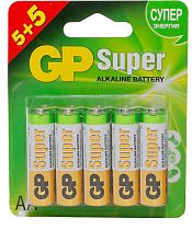 Батарейки GP Super Alkaline 15А АA (10 шт) (8АА+2АА)