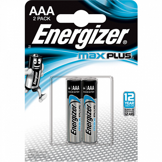 Батарейка Energizer MAX Plus Alk AAA (2 шт) - Фото 1 большая