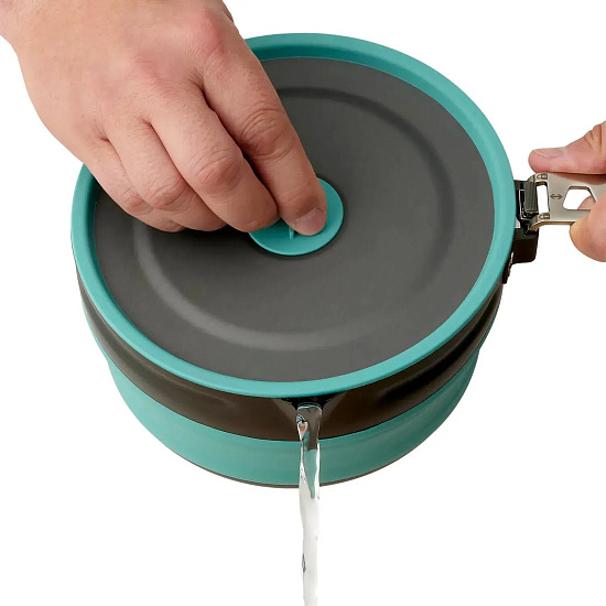 Ковш Sea to Summit Frontier UL Collapsible Pot Light Blue - Фото 4 большая