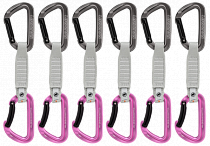 Комплект оттяжек с карабинами Mammut Workhorse Keylock 12см (6шт) Grey/Pink