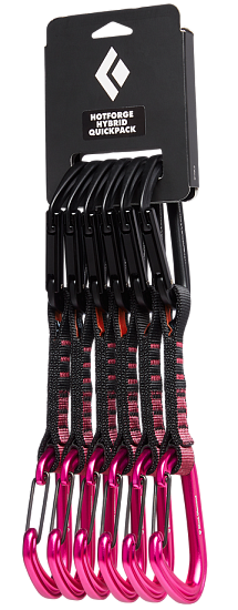 Набор оттяжек Black Diamond Hotforge Hybrid 12 см Ultra Pink (6 шт) - Фото 1 большая