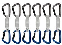 Комплект оттяжек с карабинами Mammut Workhorse Keylock Straight/Bent 12см (6шт)  Grey/Blue